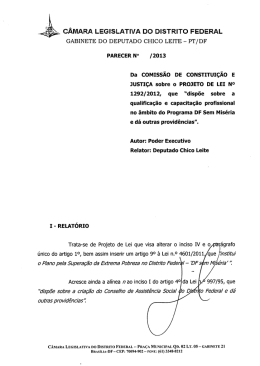 Parecer PL 1292/2012