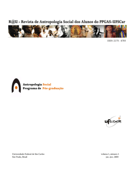 r@uprimeiraedicao - Revista de Antropologia da UFSCar