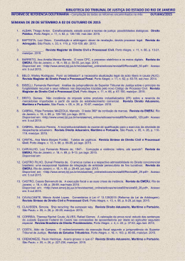 Informes de Refer&ecirc;ncias Doutrin&aacute;rias