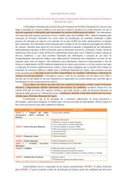 DOCUMENTO DE VIS&Atilde;O