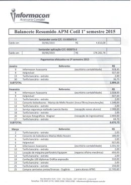 Balancete Jan-Jun/2015