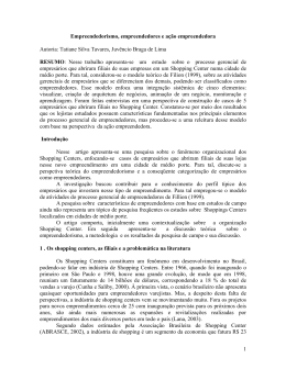 1 Empreendedorismo, empreendedores e a&ccedil;&atilde;o