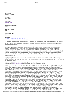 Acórdão TCU 5599/2013 - Prestação de Contas 2011