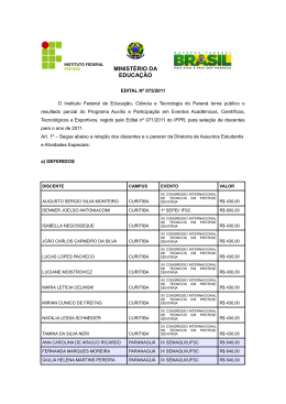 Edital n&ordm; 075/2011