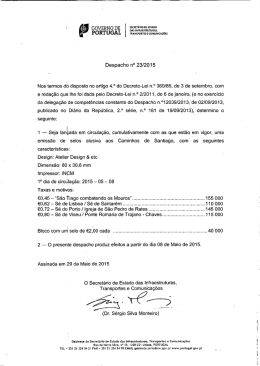 Despacho nº 23/2015