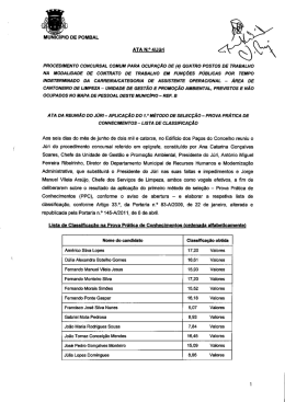 Prova Prática de Conhecimentos