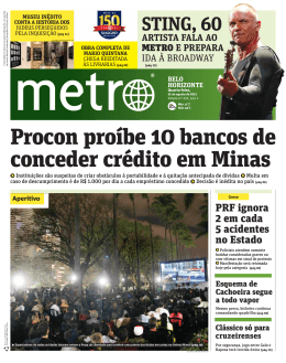 Procon pro&iacute;be 10 bancos de conceder cr&eacute;dito em Minas