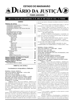 feira, 30 - abril - 2008 - Portal do Poder Judiciário do Estado do