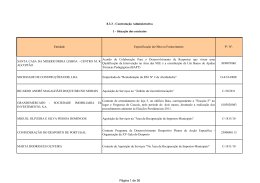 Contratação administrativa - Câmara Municipal de Cascais