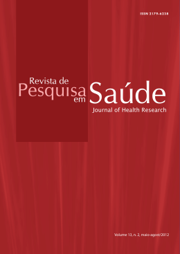Revista de Pesquisa em Sa&uacute;de