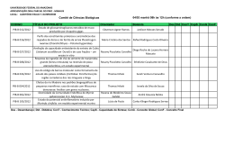 Comitê de Ciências Biológicas 04/03 manhã 08h às 12h (conforme