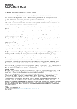 Programa de Capacita&ccedil;&atilde;o Lean apoia transforma&ccedil;&atilde;o nas empresas