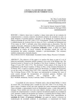a dan&ccedil;a na sociedade de corte: contribui&ccedil;&otilde;es de norbert elias