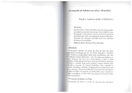 O conceito de habitus em elias e Bourdieu`