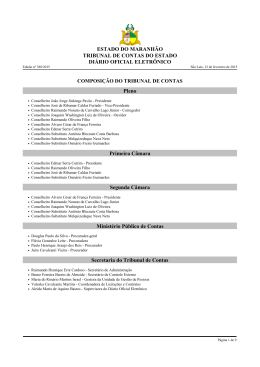 ESTADO DO MARANH&Atilde;O TRIBUNAL DE CONTAS DO