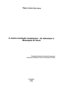 A contra-revolução monãrquica -