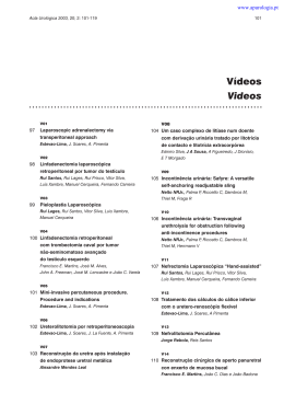 V&iacute;deos Videos - Associa&ccedil;&atilde;o Portuguesa de Urologia