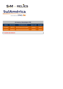 Sul Am&eacute;rica Odontol&oacute;gico PME ** VALORES SOB CONSULTA