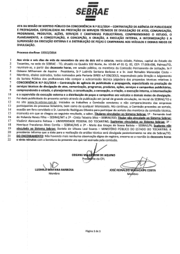 Ata do Sorteio Público da Subcomissão Técnica