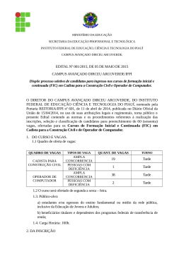 Edital 01/2015