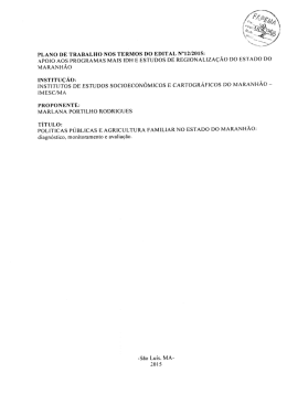 Pol&iacute;ticas P&uacute;blicas e Agricultura Familiar no estado de