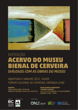 Brochura Exposição - Bienal de Cerveira