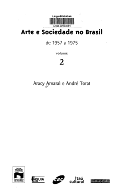 Arte e Sociedade no Brasil