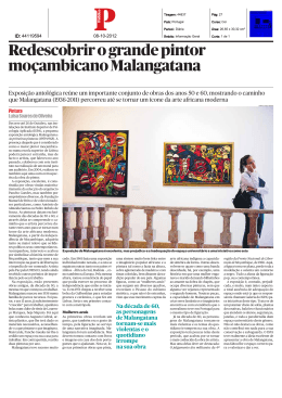 Redescrobrir o grande pintor moçambicano Malangatana