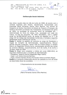 APL - Administra&ccedil;&atilde;o do Porto de Lisboa, S .A. &iacute; dq