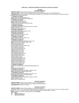 di&aacute;rio oficial &ndash; prefeitura do munic&iacute;pio de guarulhos n&ordm; 072/2010