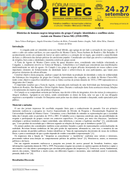 Hist&oacute;rias de homens negros integrantes do grupo