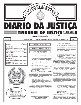 30 - Tribunal de Justiça de Rondônia