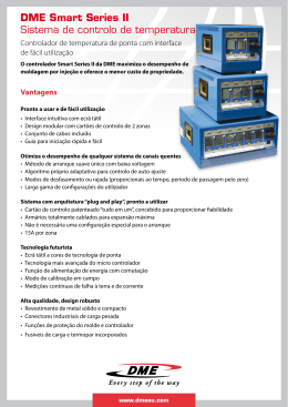 DME Smart Series II Sistema de controlo de temperatura