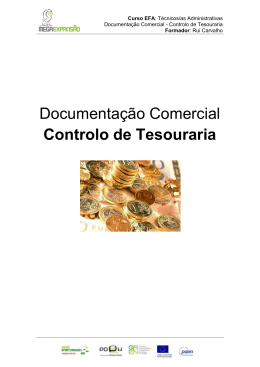 Documenta&ccedil;&atilde;o Comercial Controlo de Tesouraria - ADM