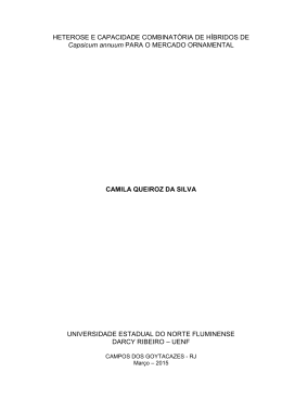 HETEROSE E CAPACIDADE COMBINAT&Oacute;RIA DE H&Iacute;BRIDOS