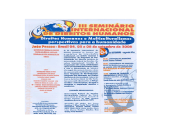 III Seminário Internacional de Direitos Humanos