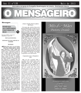 O MENSAGEIRO - 4 PÁGINAS - P-B -Maio -13