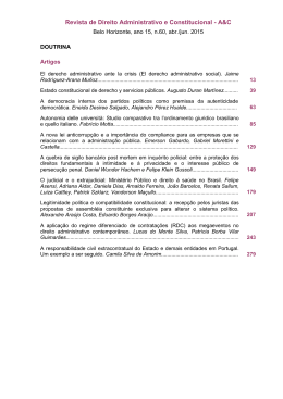 Revista de Direito Administrativo e Constitucional