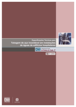 Especifica&ccedil;&otilde;es t&eacute;cnicas para tubagem de a&ccedil;o