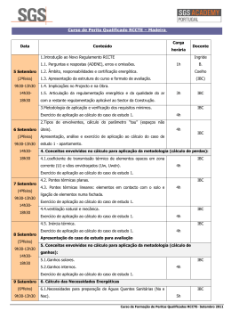 Curso de Perito Qualificado RCCTE – Madeira Data