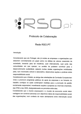 Protocolo de Colabora&ccedil;&atilde;o Rede RSOPT
