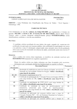 INTERESSADOS .lADSON AlslPlO SANTANA DE SOUSA SANTOS