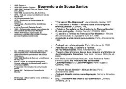 Boaventura de Sousa Santos - iscte-iul