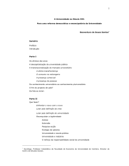 Boaventura de Sousa Santos - Instituto Paulo Freire de Portugal