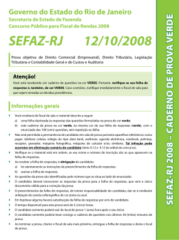 Prova - dia 2 - Verde