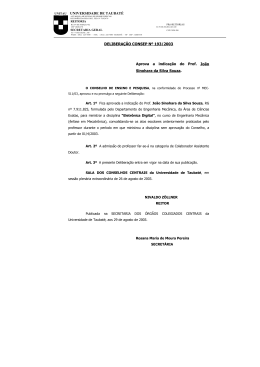 DELIBERAÇÃO CONSEP Nº 193/2003 Deliberações