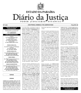 Diario da Justi a 29-05-2001 - Tribunal de Justiça da Paraíba