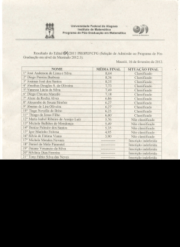 Resultado Final - Mestrado Em Matemática - Copeve