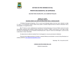 estado do rio grande do sul prefeitura municipal de sapiranga