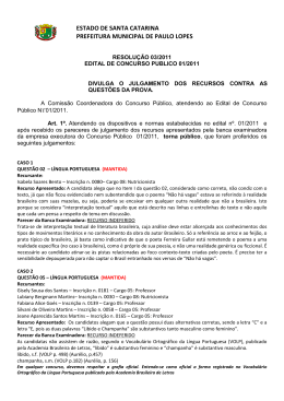 RESOLU&Ccedil;&Atilde;O 03 JULGAMENTO DOS RECURSOS